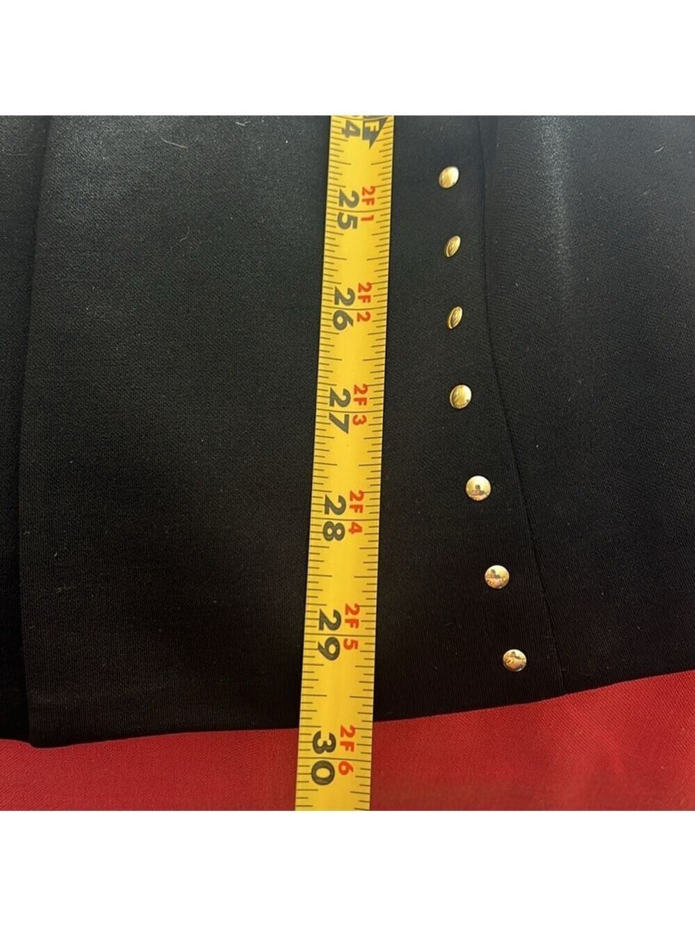 MING WANG Elegant Black Studded Women's Jacket. One hook closure. Large. - Picture 8 of 8